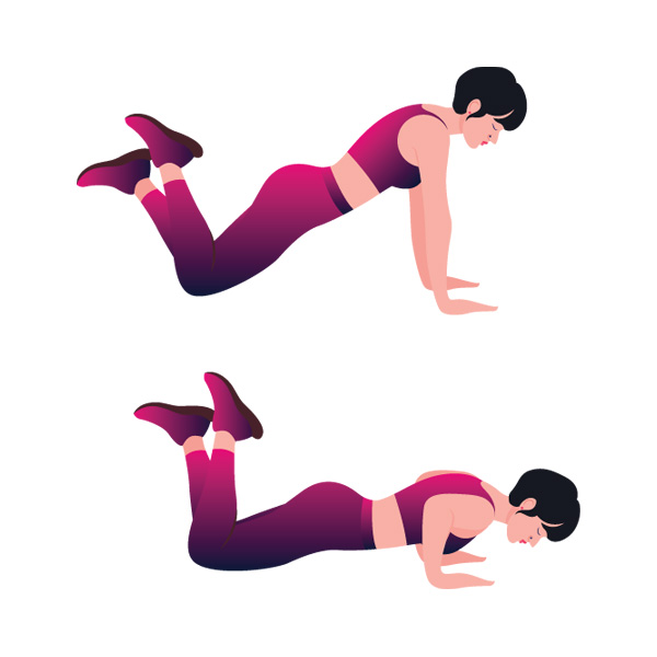 Push Ups with Knees
