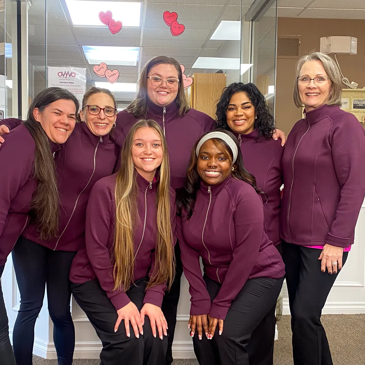 Group photo of staff at OVYVO Medical Weight Loss in Harrisburg, PA